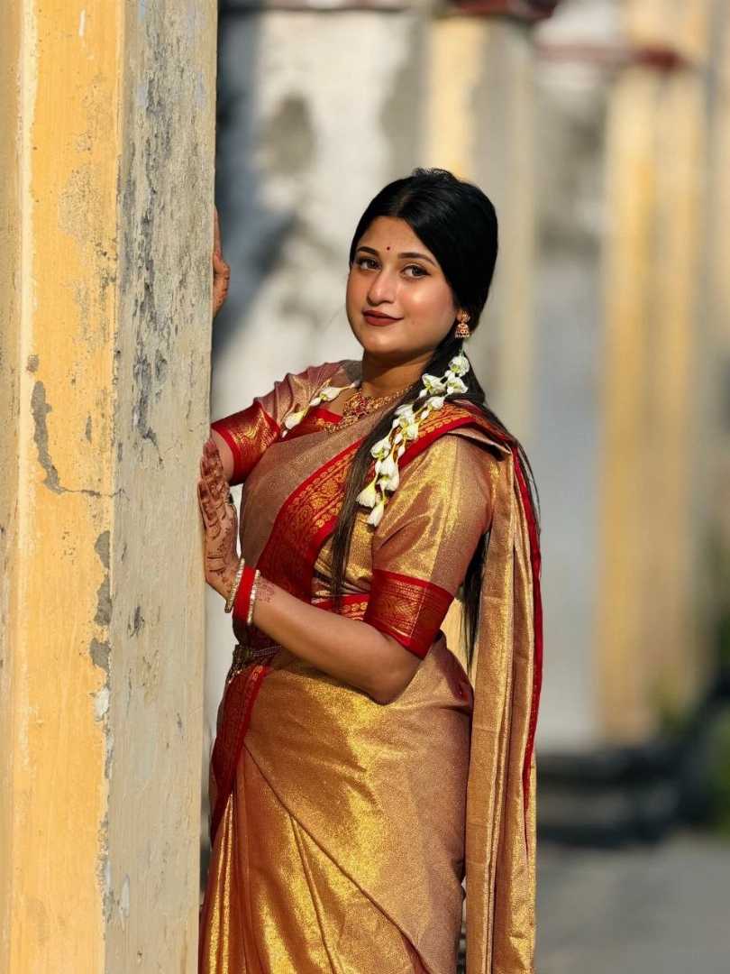 ইন্ডিয়ান,লামা,সিল্ক,শাড়ি,ব্লাউজ,পিস,সহ,