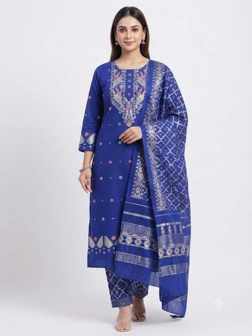বল,গলা,প্যাচানো,মোটিভ,জামদানী,থ্রি,পিছ