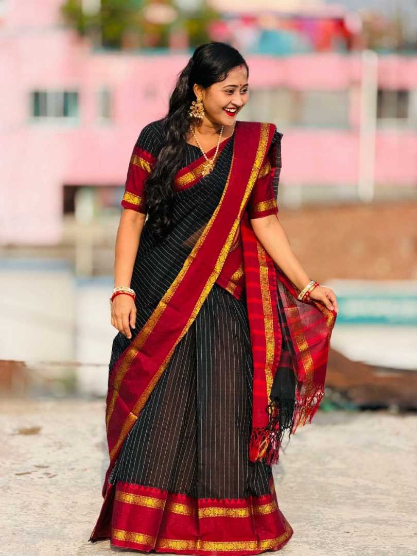 গাদোয়াল,আড়ং,কটন,সুতি,শাড়ি,ব্লাউজপিছ,সহ