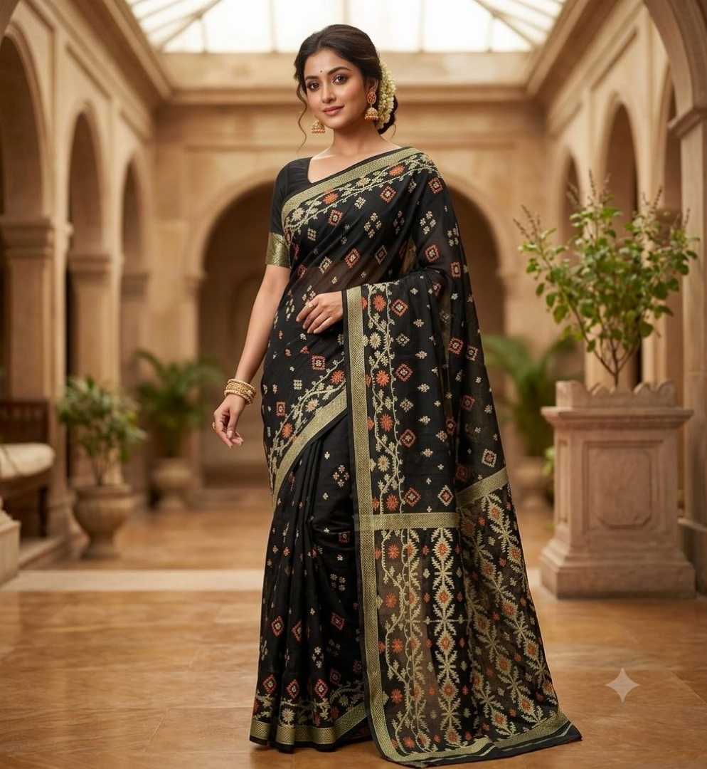 ঢাকাই,জরি,জামদানী,শাড়ি,ব্লাউজ,পিছসহ