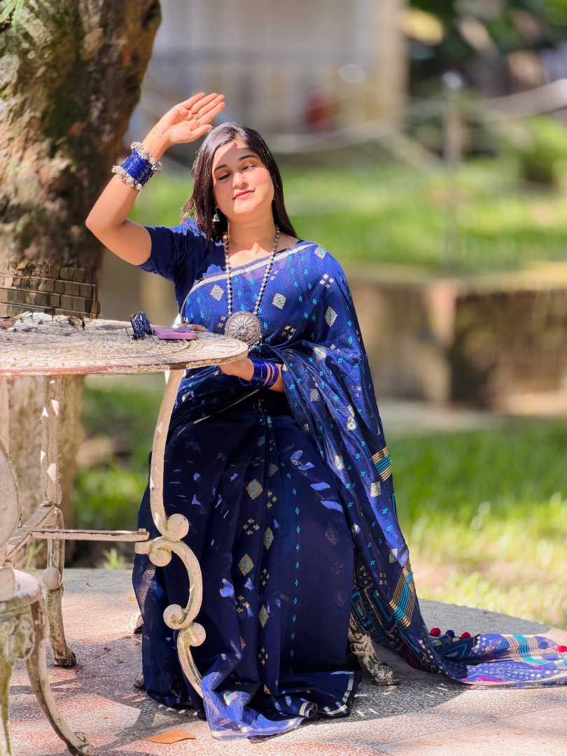 চিত্তরন্জন,হাতের,তাতের,সিল্ক,জামদানী,শাড়ি,ব্লাউজ,পিছসহ