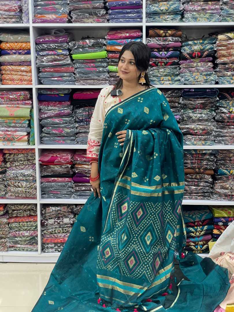 চিত্তরন্জন,হাতের,তাতের,সিল্ক,জামদানী,শাড়ি,ব্লাউজ,পিছসহ