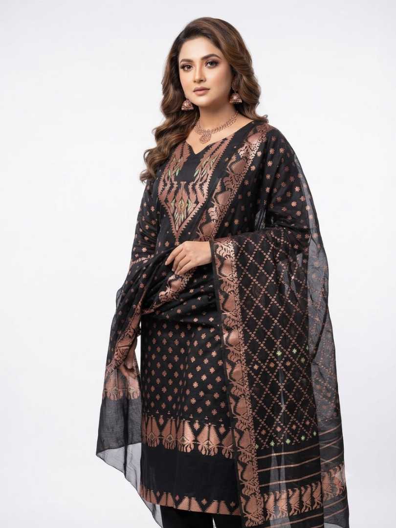 ঢাকাই,জামদানি,থ্রি,পিছ