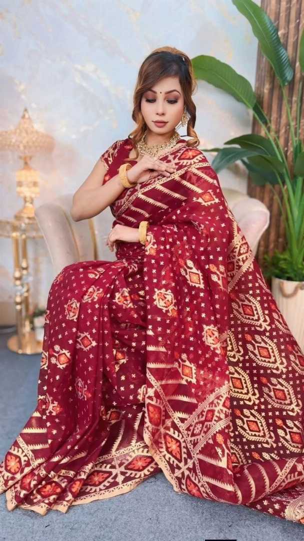 ঢাকাই,জরি,জামদানী,শাড়ি,ব্লাউজ,পিছসহ,