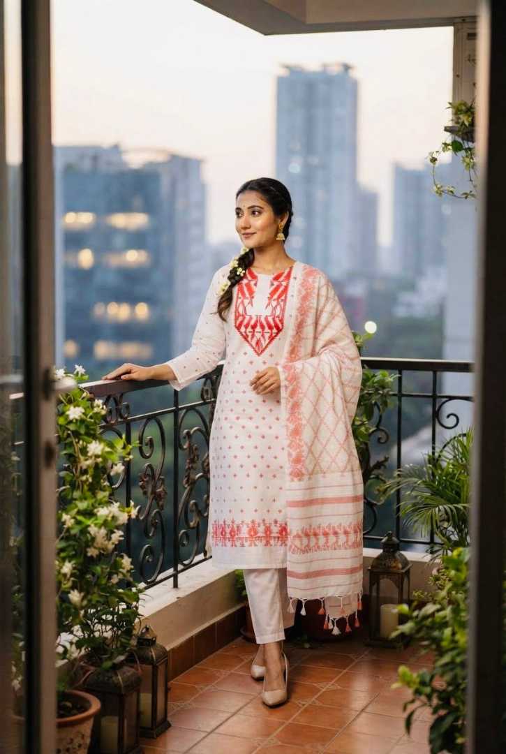 ঢাকাই,জামদানি,থ্রি,পিছ