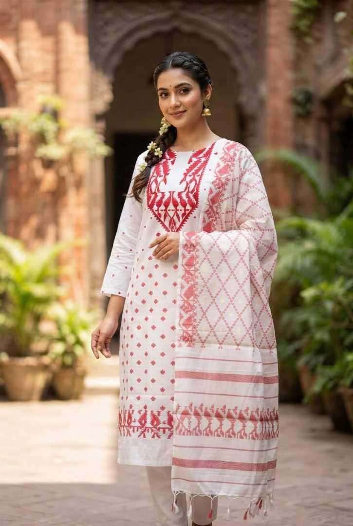 ঢাকাই,জামদানি,থ্রি,পিছ