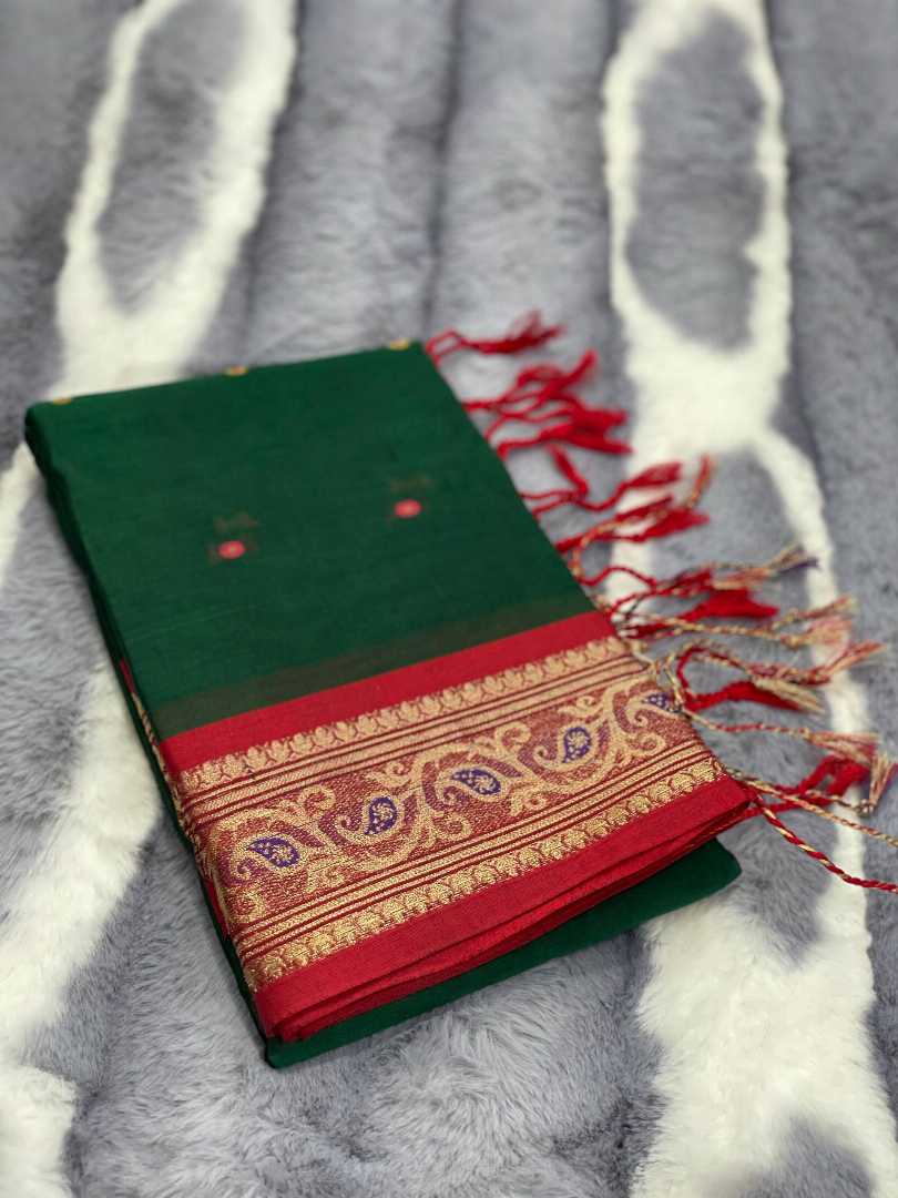 পিওর,কটন,বুটি,মাসলাইস,শাড়ি,ব্লাউজ,পিছ,সহ